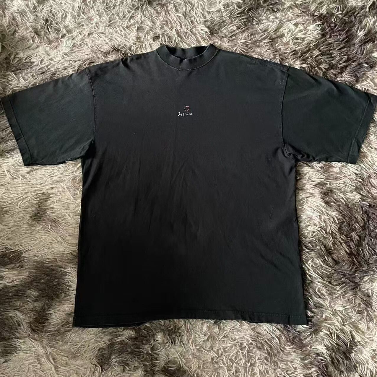 Balenciaga Balenciaga Valentine's Heart Embroidery Short Sleeve Tee Size US S / EU 44-46 / 1 - 1 Thumbnail