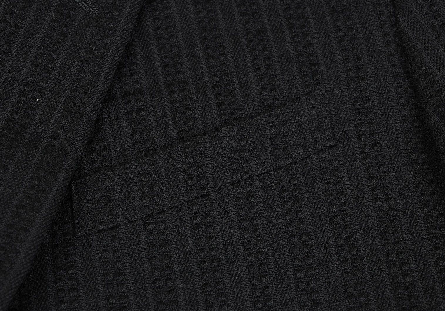 Comme des Garcons Homme Plus Wool Stripe Jacket in Black, Size M Size US M / EU 48-50 / 2 - 4 Thumbnail