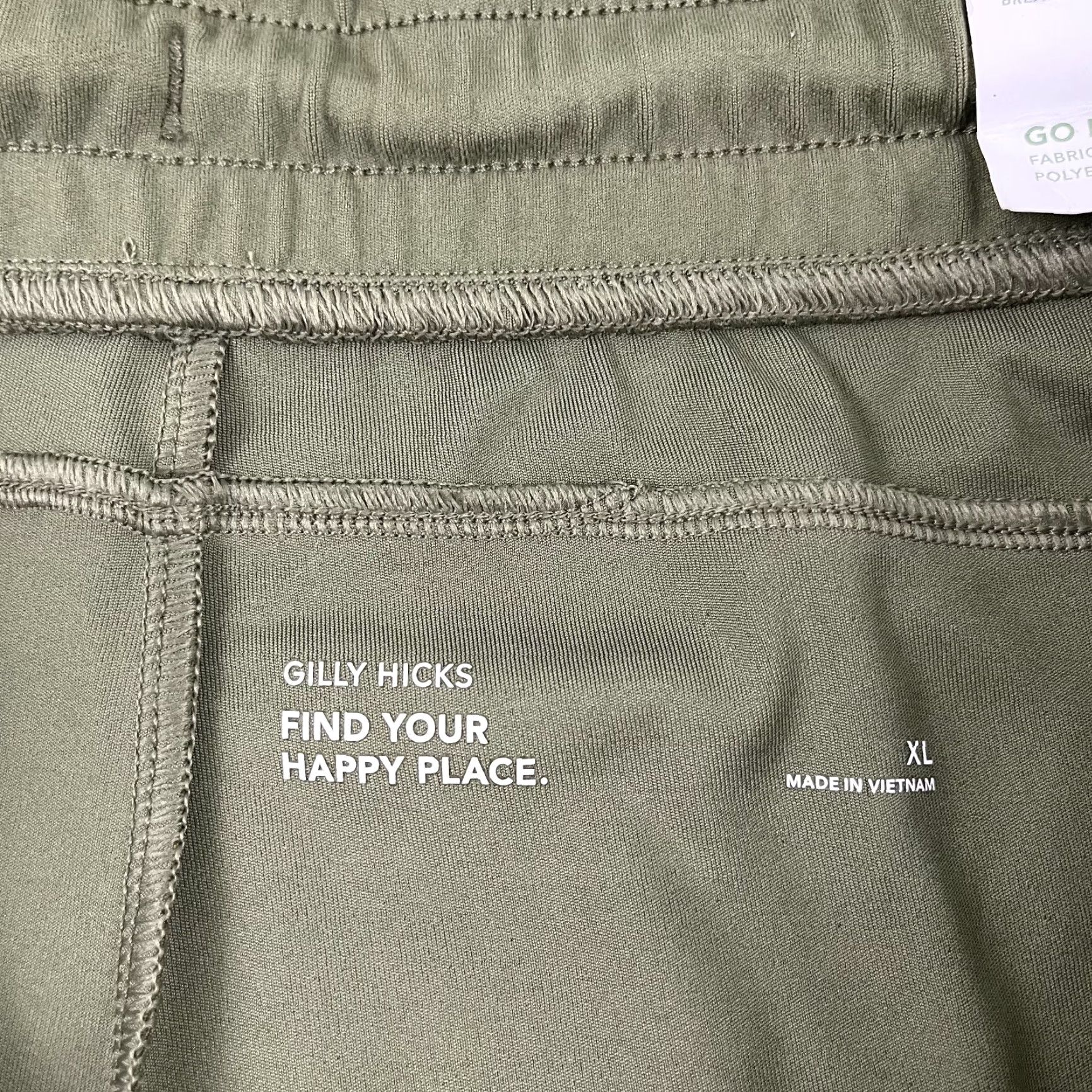 Vintage Gilly Hicks Athletic Shorts Mens XL 7" Green Cargo Pockets Drawstring Easy Care Breathable Lightweight Size US 36 / EU 52 - 3 Thumbnail