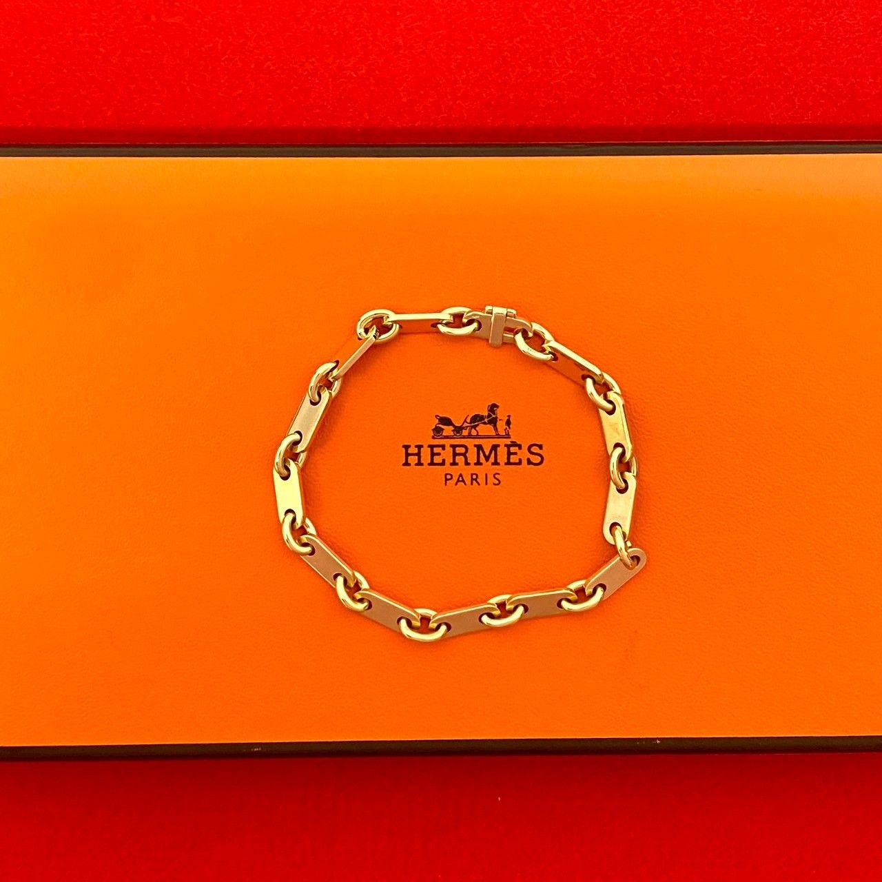 Hermes Hermes Hermes Au750 Bracelet Precious Metal Bracelet DUTY FREE for USA Size ONE SIZE - 1 Thumbnail