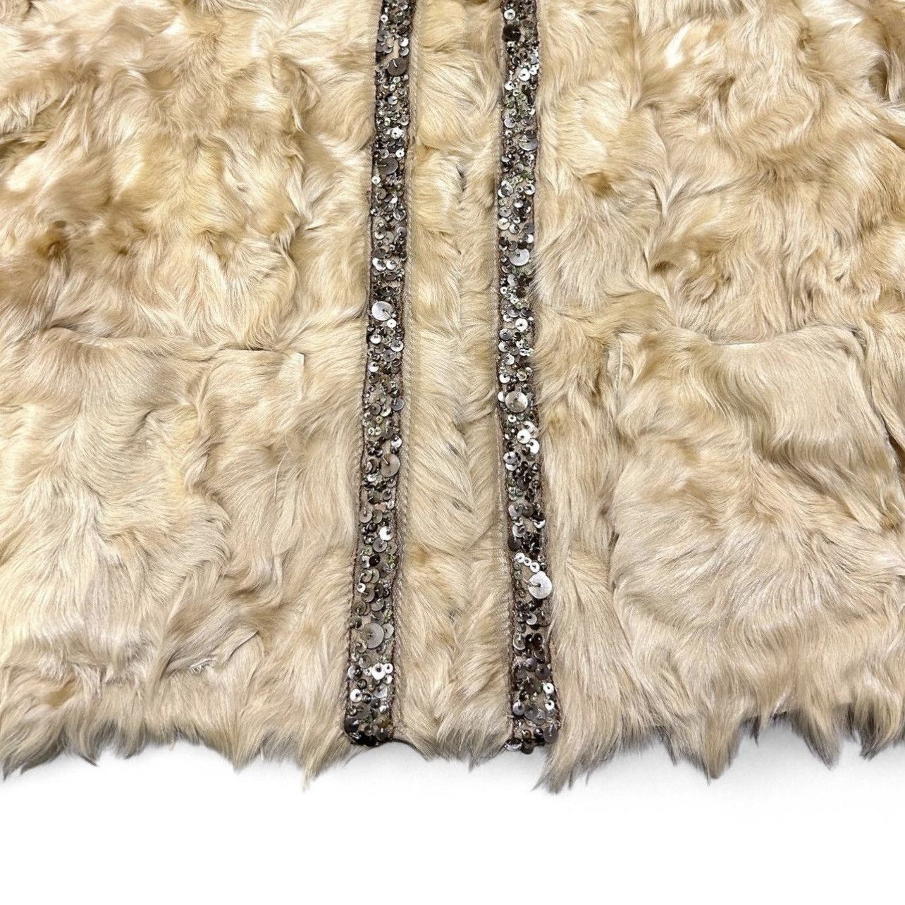 Share Spirit Homme Share Spirit Wavy Sheep-Fur Sequin Jacket Size US S / EU 44-46 / 1 - 4 Thumbnail