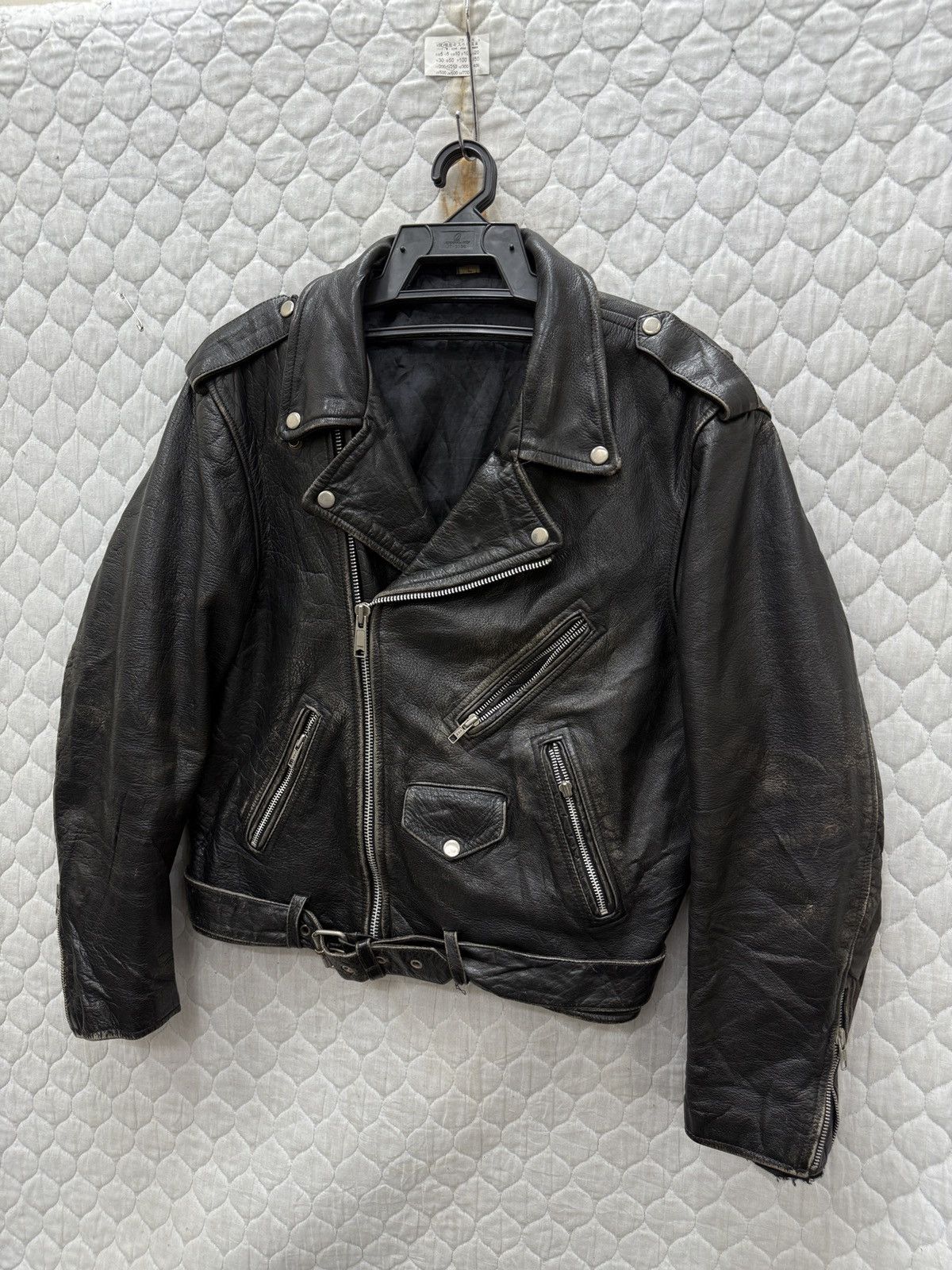 Genuine Leather 🔥🔥🔥ARCHIVE VINTAGE GRENADIERS DOUBLE COLLAR LEATHER JACKET Size US M / EU 48-50 / 2 - 4 Thumbnail