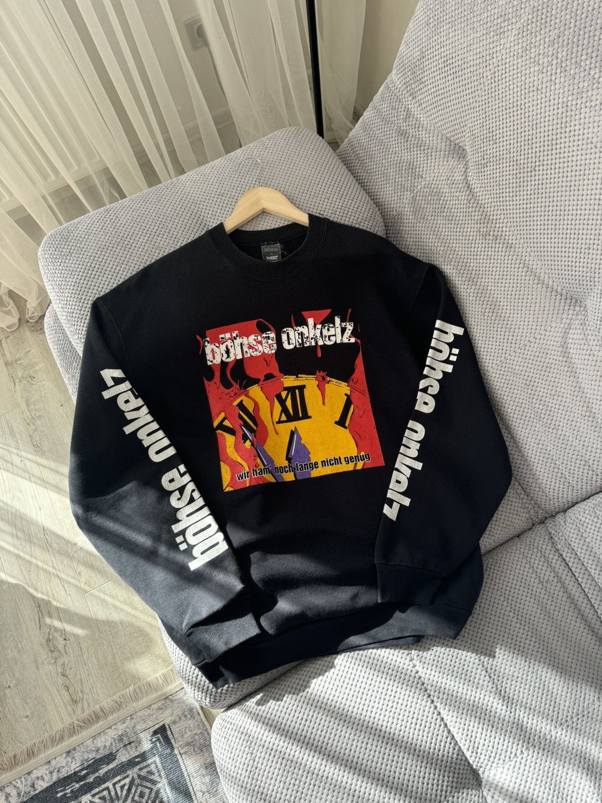 Vintage Bohse Ankelz 1991 Wir Ham Noch Lange Nicht Genug Sweatshirt Size US XL / EU 56 / 4 - 1 Thumbnail