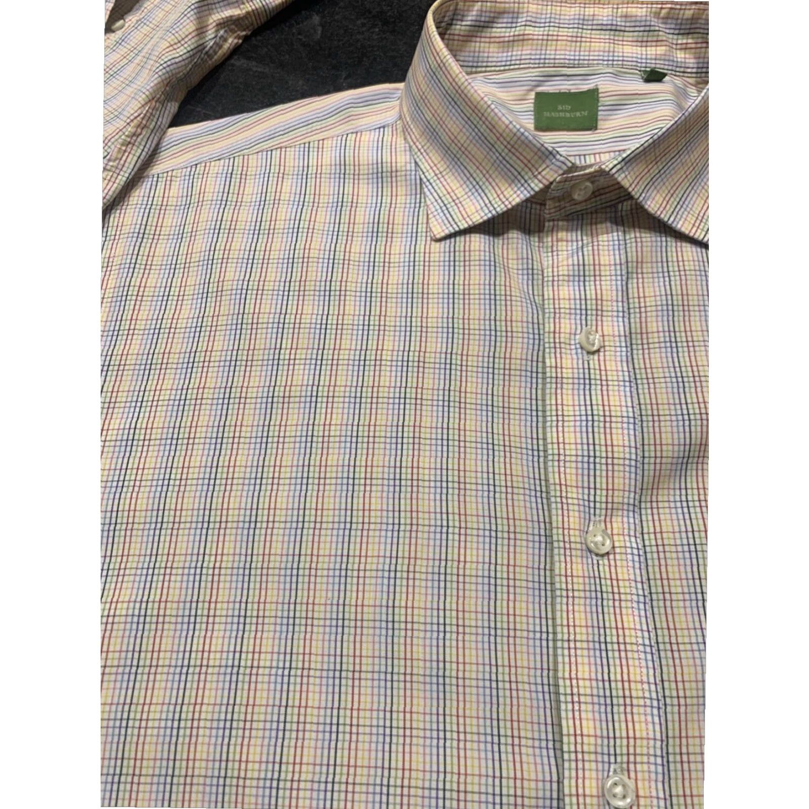 Sid Mashburn Oxford Men's XL Long Sleeve Button Up Striped Multicolor Shirt Size US XL / EU 56 / 4 - 5 Thumbnail