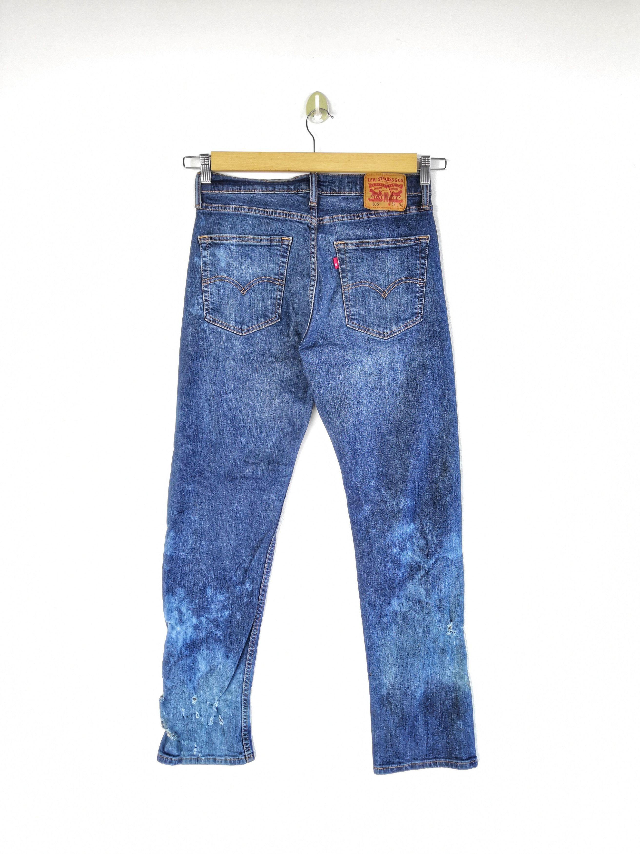 Levi's Vintage Levis 505 Distresses Denim Levi's Faded Jeans Size US 30 / EU 46 - 2 Thumbnail
