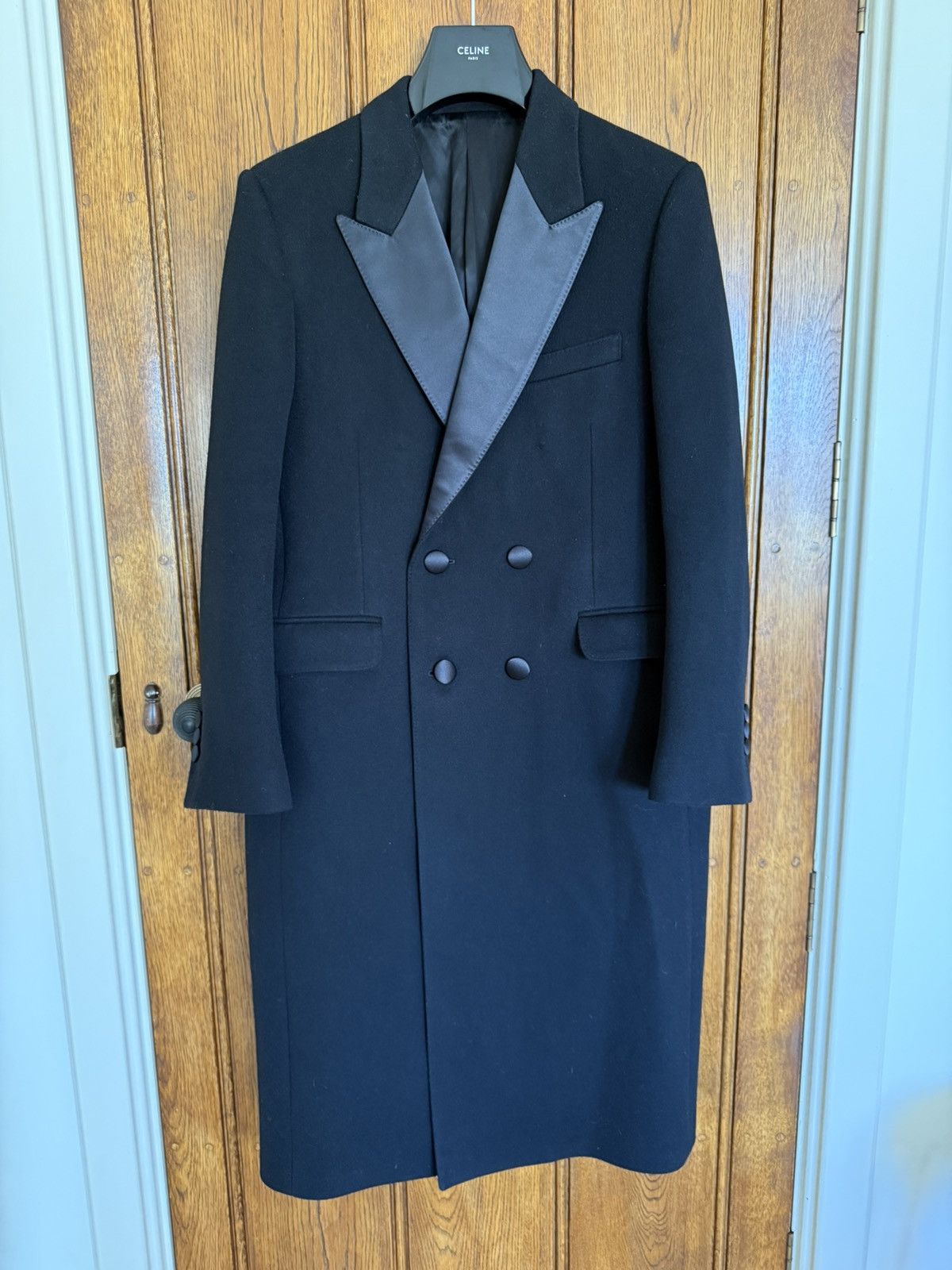 FW25 Celine 1 of 1 sample Chesterfield tuxedo coat Hedi M