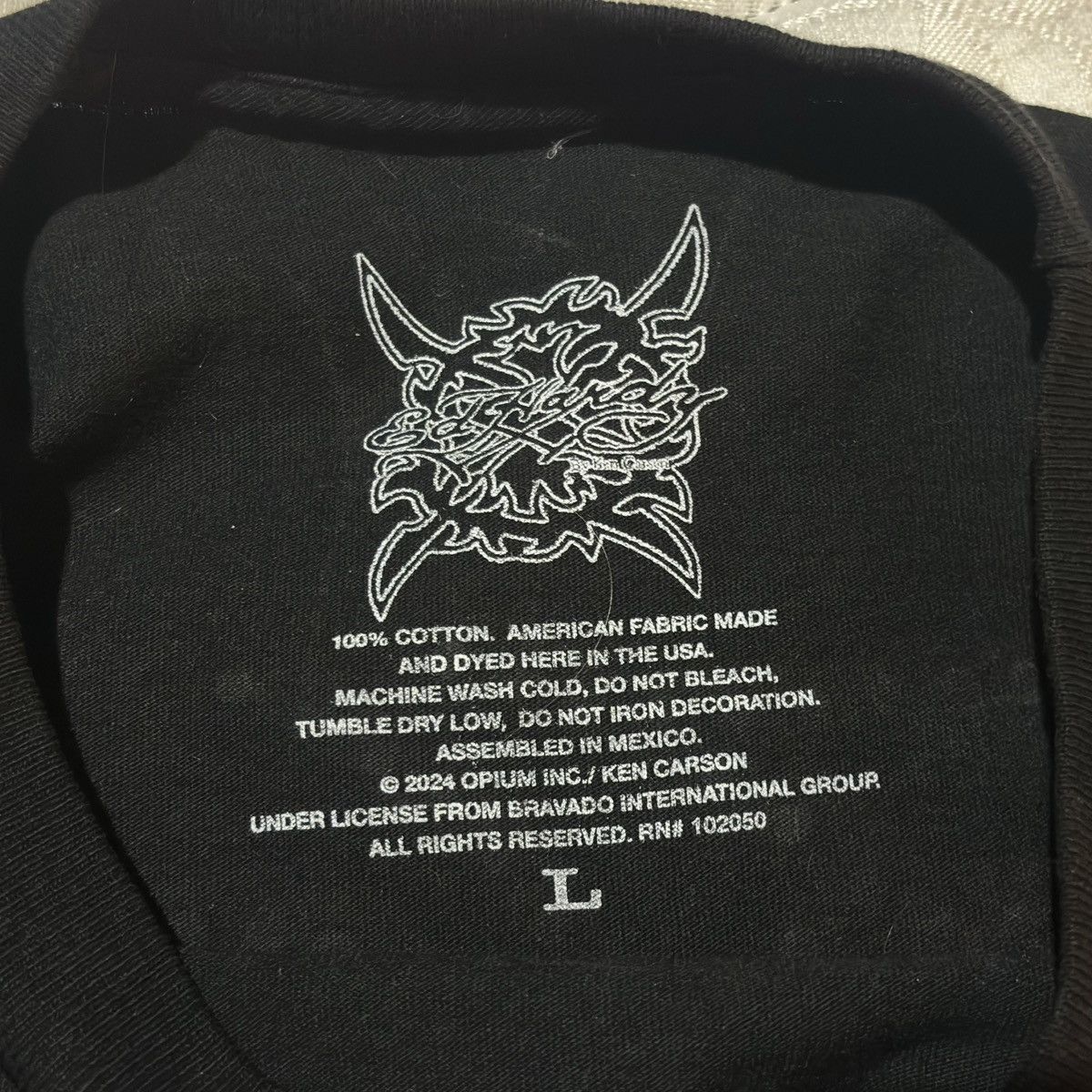 Complex × Ed Hardy × Ken Carson Ed Hardy by Ken Carson Axe Skull Rhinestone T-Shirt Size US L / EU 52-54 / 3 - 4 Thumbnail