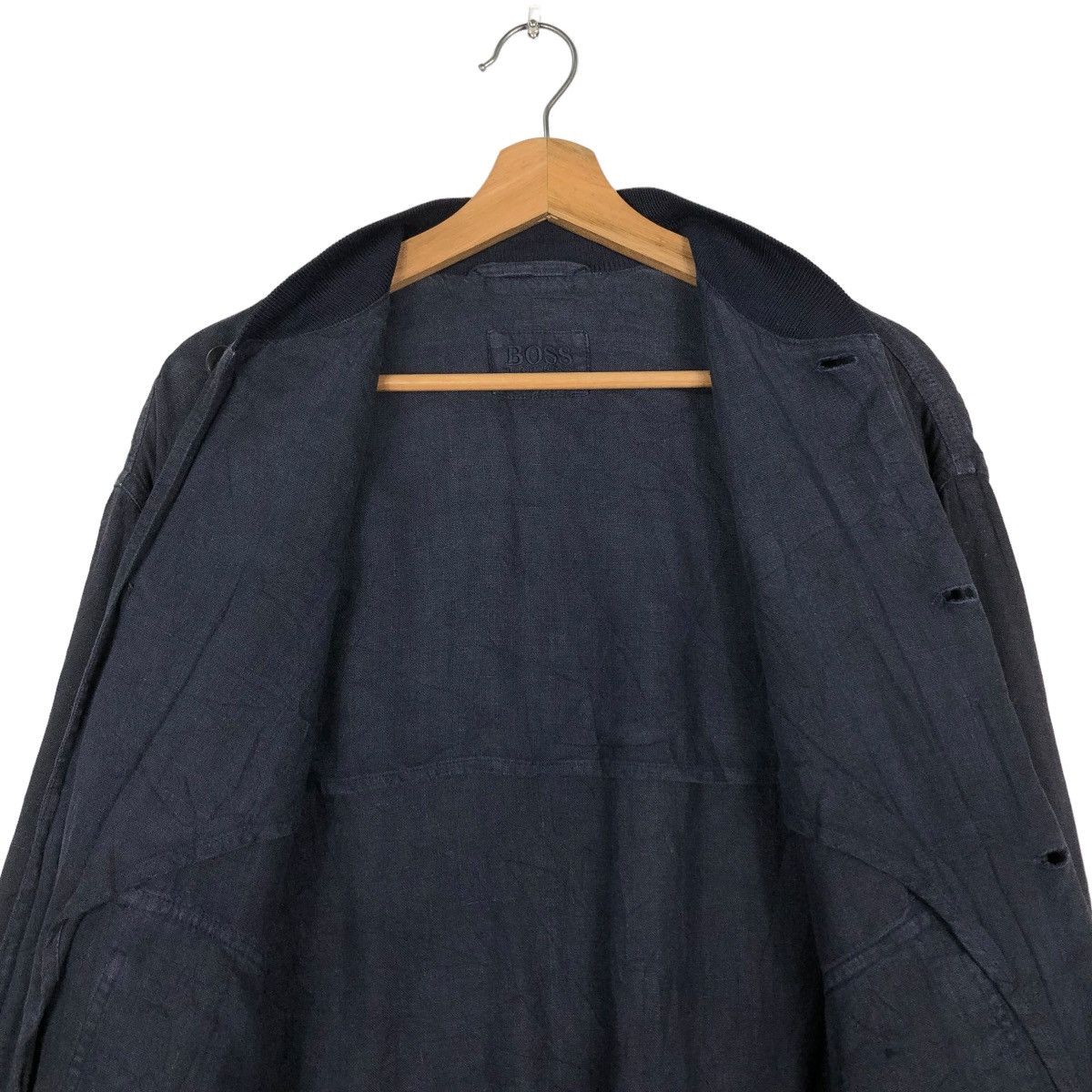 Hugo Boss 🔥VINTAGE BOMBER BIKER JACKET HUGO BOSS CARGO POCKET Size US S / EU 44-46 / 1 - 13 Thumbnail