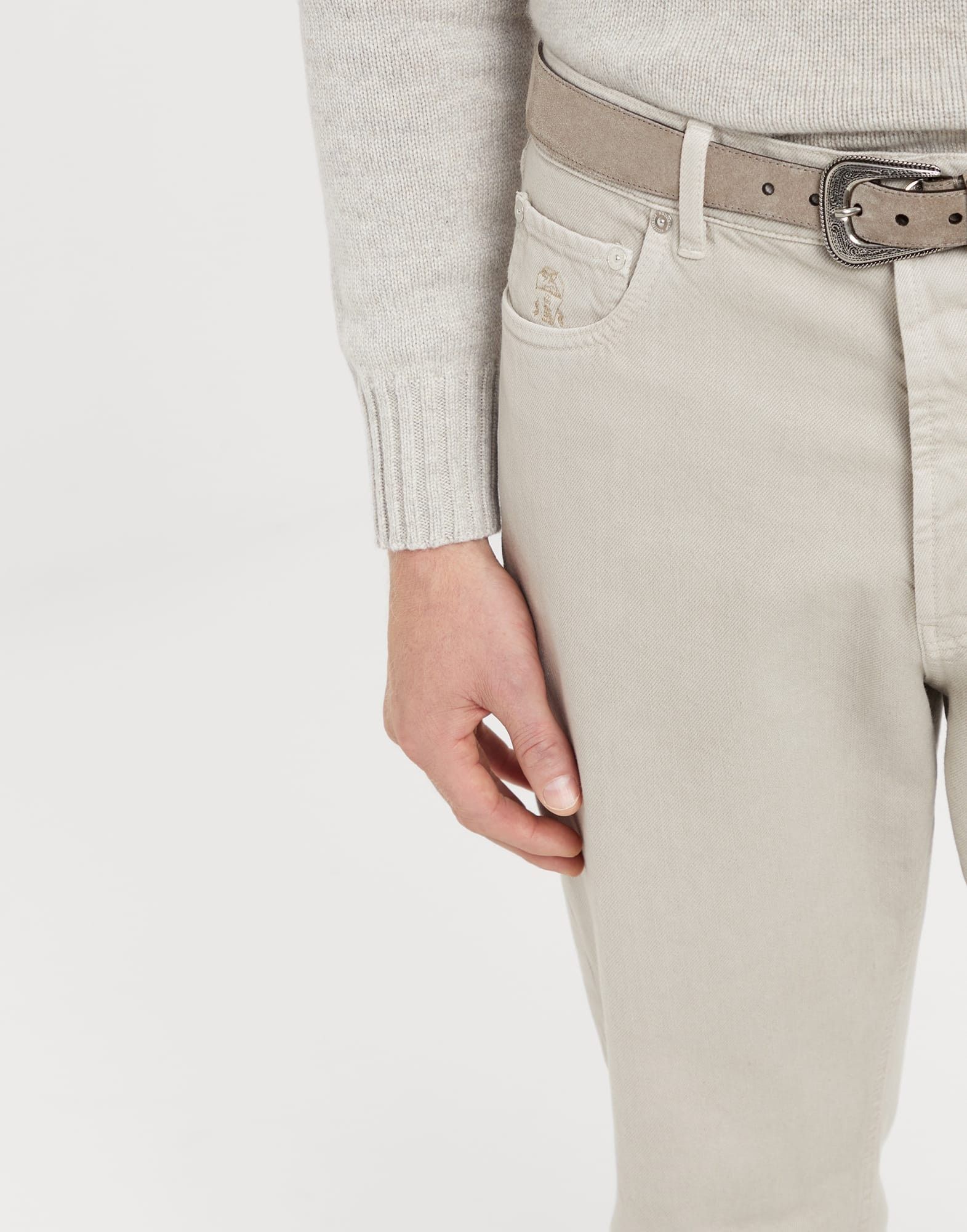 Brunello Cucinelli o1la1rc1a0925 Jeans Pants in Grey Size US 30 / EU 46 - 3 Thumbnail