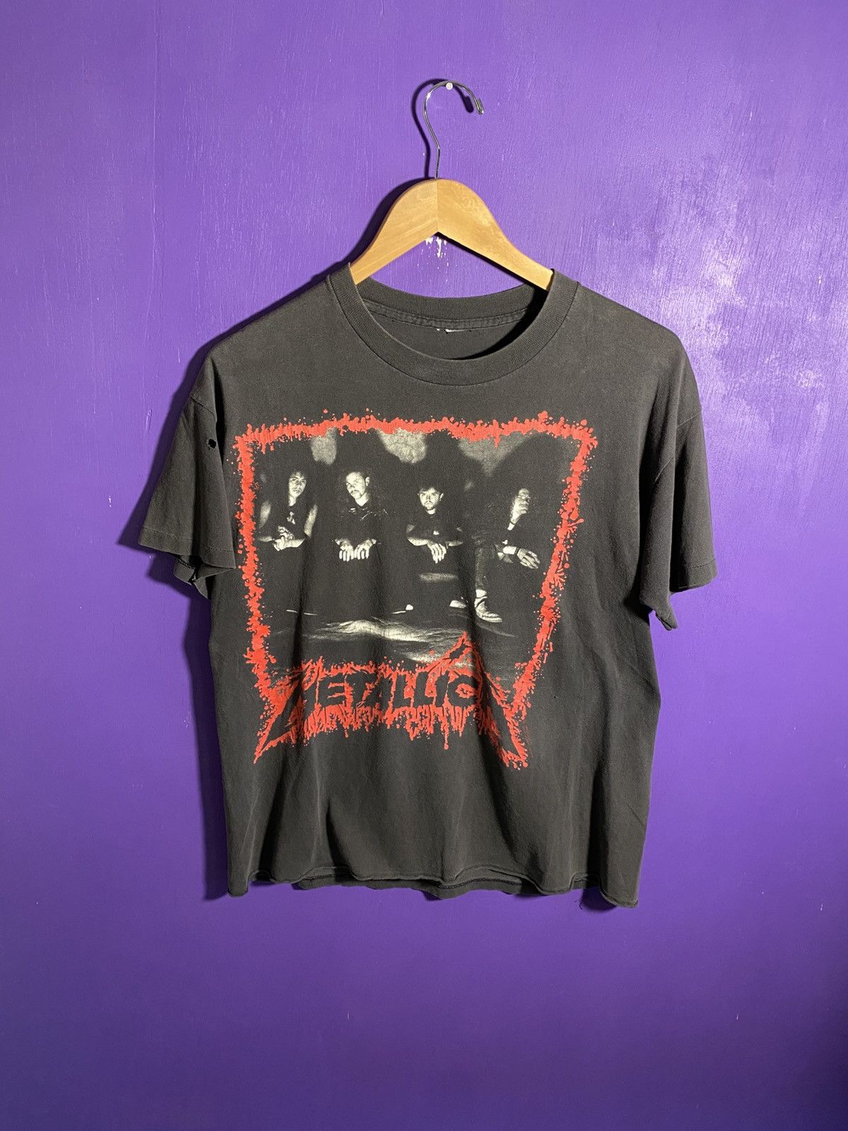 Band Tees Vintage 1990 Metallica Europe and north America tour tee Size US M / EU 48-50 / 2 - 1 Thumbnail