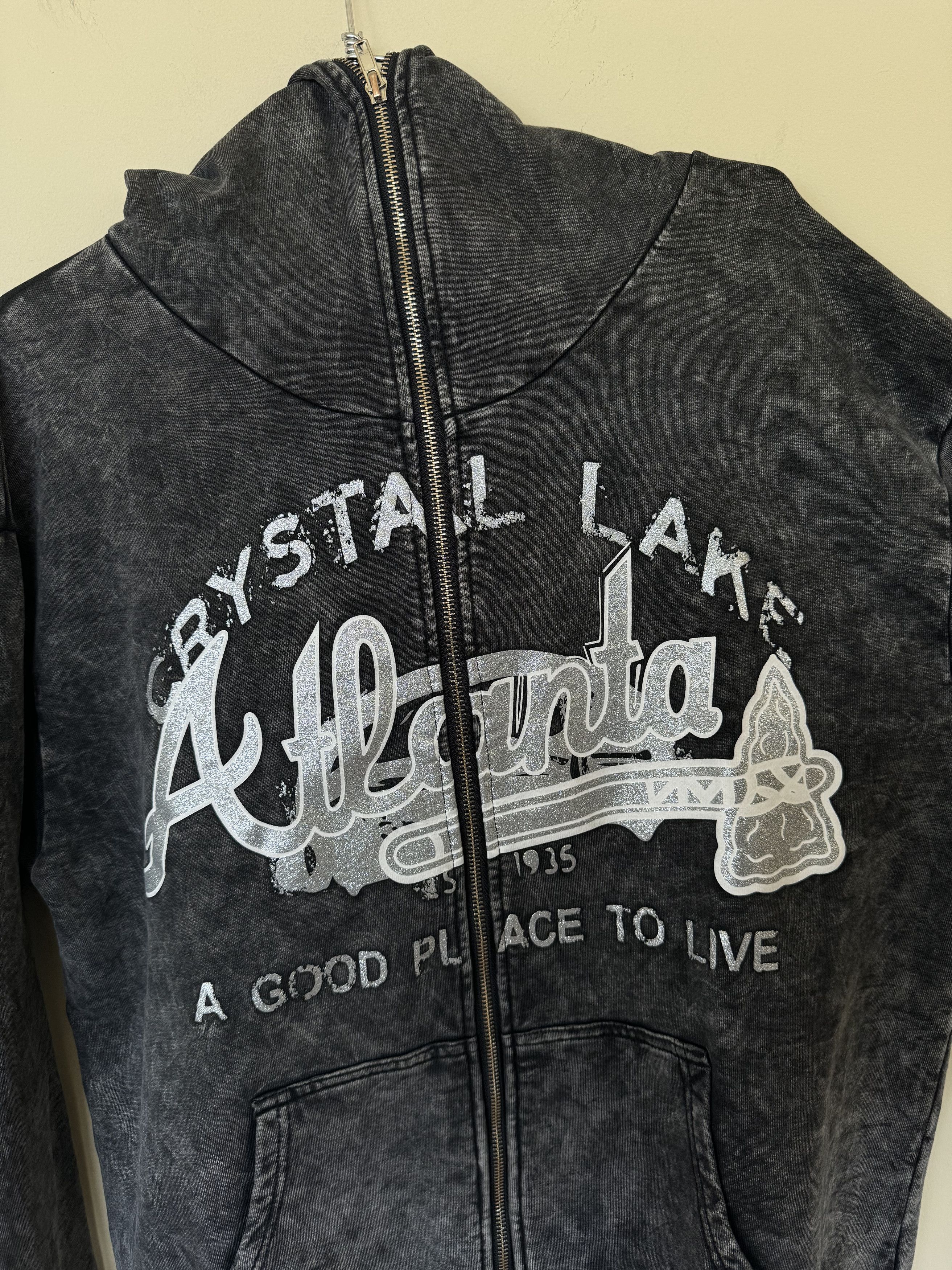 Vintage Crystal Lakes Full Zip Hoodie Size US M / EU 48-50 / 2 - 3 Thumbnail