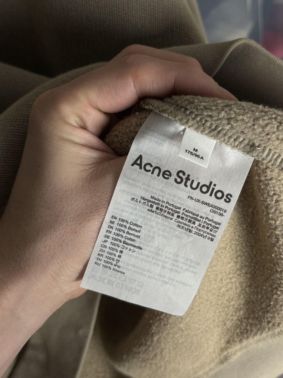 Acne Studios Acne Studios Fester Cropped Oversized Hoodie Sweatshirt Size US M / EU 48-50 / 2 - 8 Thumbnail