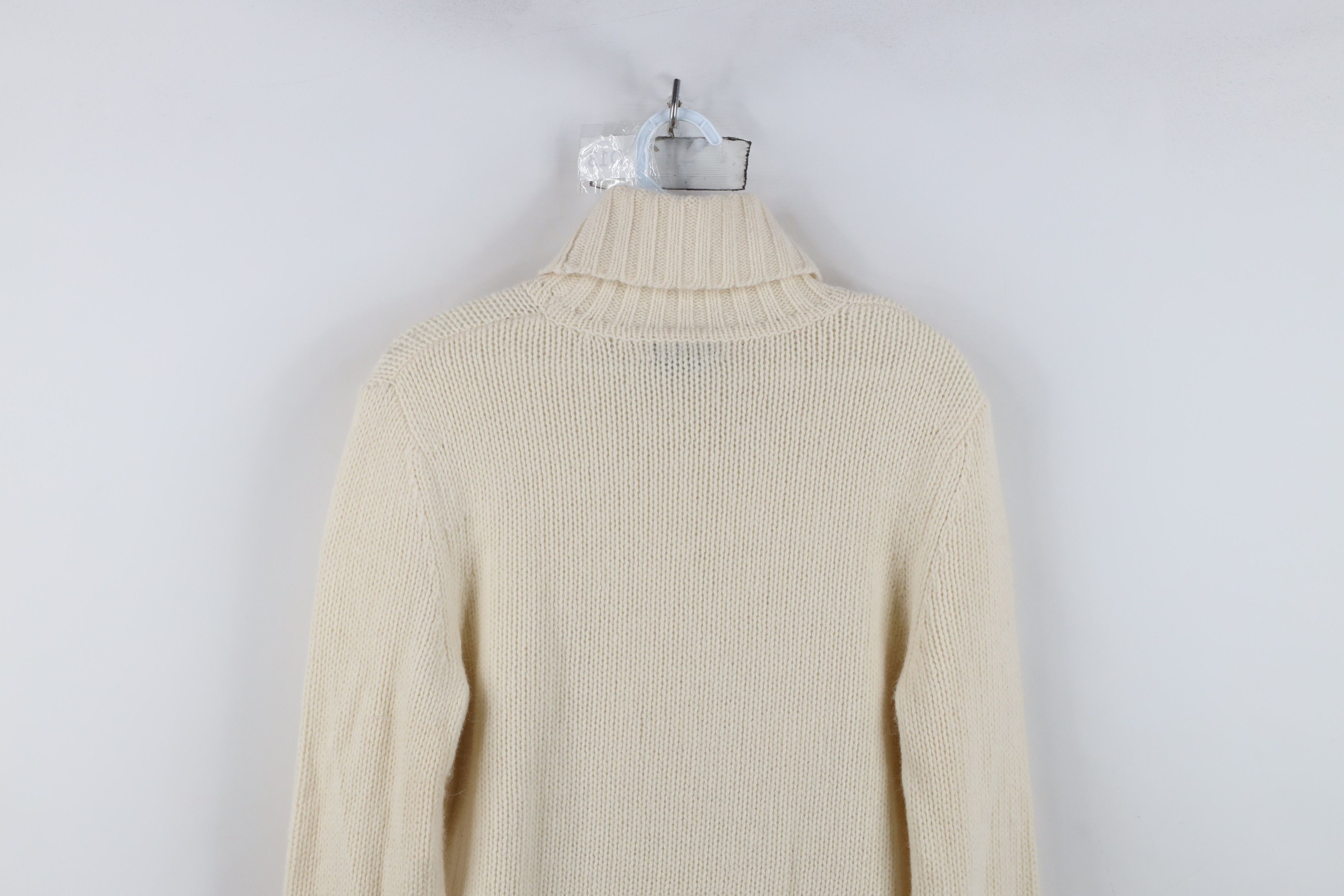 Vintage Vintage 90s Streetwear Rabbit Hair Knit Turtleneck Sweater Size M / US 6-8 / IT 42-44 - 13 Thumbnail