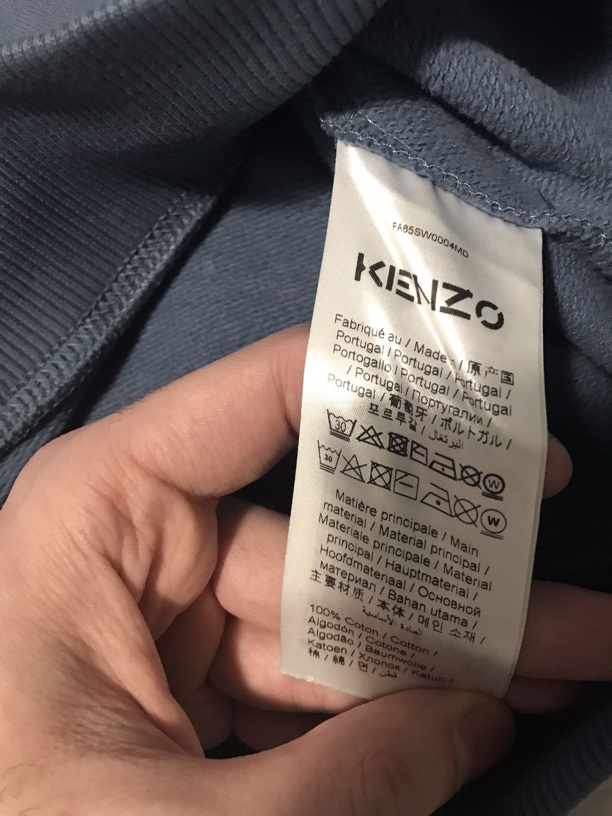Kenzo Kenzo blue sweatshirt Size US L / EU 52-54 / 3 - 4 Thumbnail