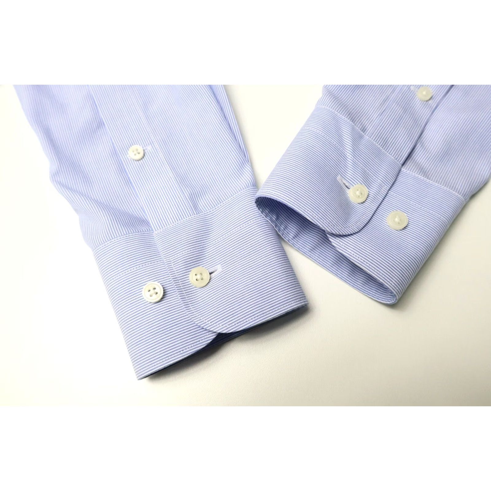 Suitsupply Suitsupply Dress Shirt Men Extra Slim Pinstripe Blue 40/15 3/4 Dress Shirt Size 40R - 5 Thumbnail