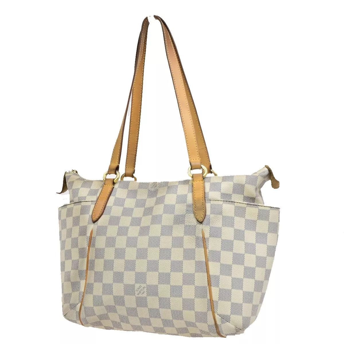 Louis Vuitton Damier Azur Totally Pm Shoulder Bag White, Women's