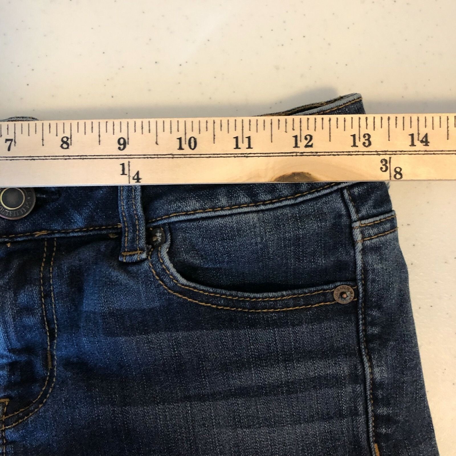American Eagle Outfitters American Eagle Womens Midi Shorts Denim Cuffed Medium Wash S Size 25" / US 0 / IT 36 - 6 Thumbnail