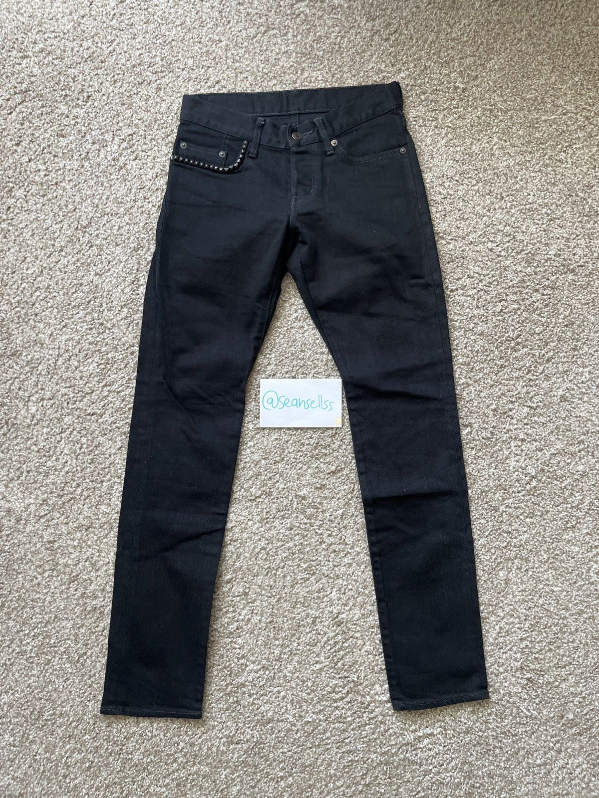 Hysteric Glamour Hysteric Glamour Black Studded Jeans | Grailed