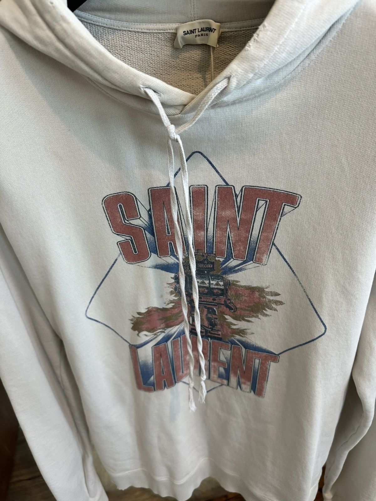 Yves Saint Laurent Yves Saint Laurent Robot Destroy Graphic Hoodie. Size L. Size US L / EU 52-54 / 3 - 4 Thumbnail