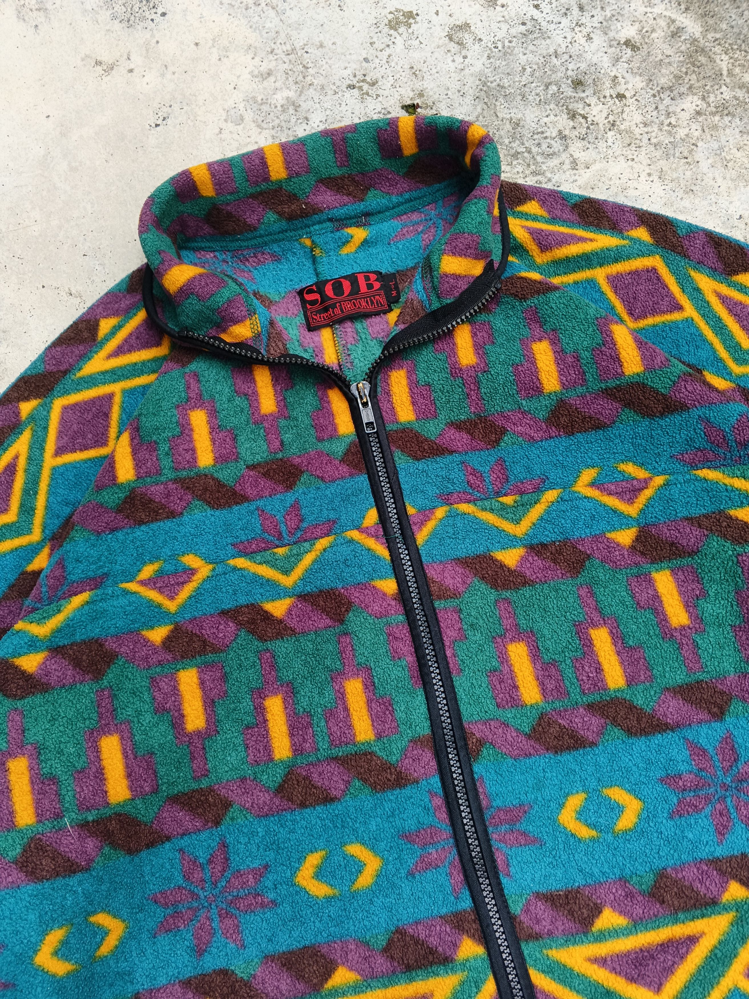 Vintage Vintage 90s Woolrich Street Of Brokolyn Fleece Jacket Size L Size US L / EU 52-54 / 3 - 3 Thumbnail