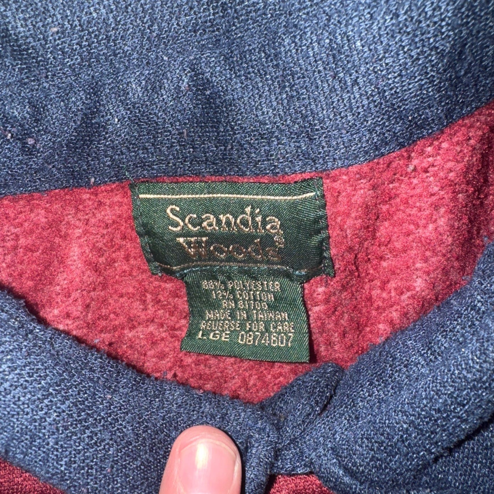 Vintage Scandia Woods Rugby Polo Shirt Maroon Large L Men Shirt Polo Rugby 23x25 Size US L / EU 52-54 / 3 - 5 Thumbnail