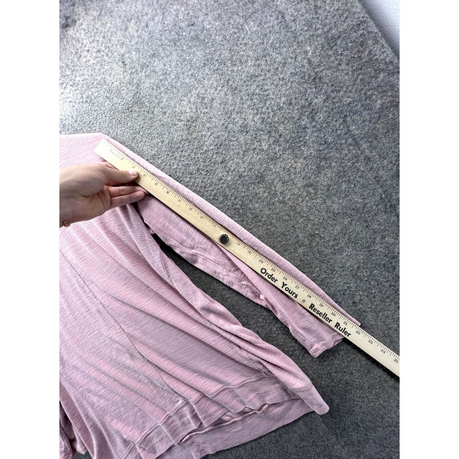 J. Jill J. Jill Shirt Womens Medium Pink Crew Neck 3/4 Sleeve Pima Cotton Jersey Top Size M / US 6-8 / IT 42-44 - 7 Thumbnail