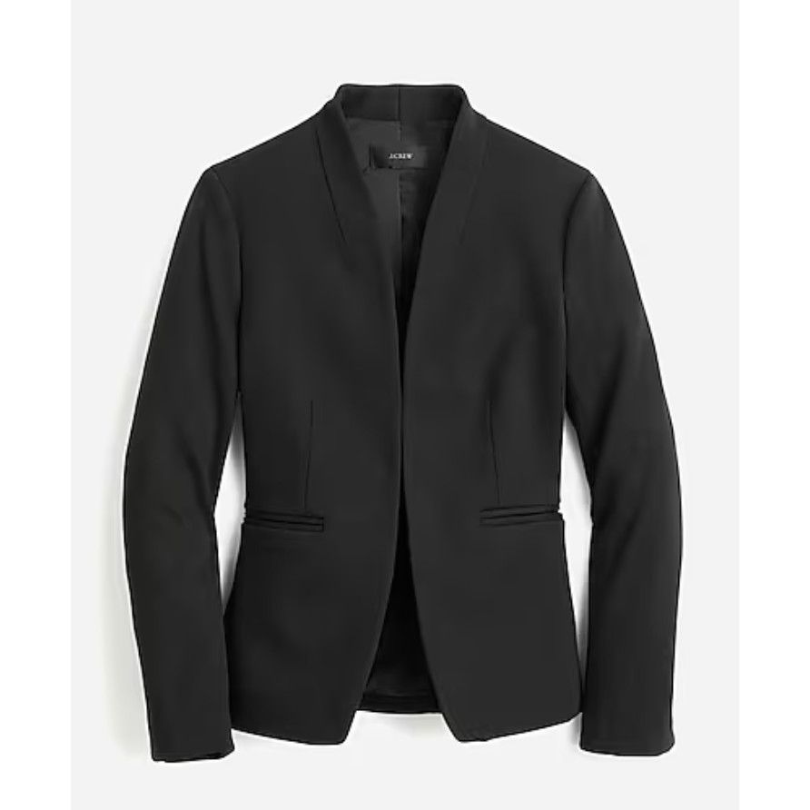 Image of J Crew J. Crew Going-Out Blazer In Stretch Twill Black Size 2, Women's