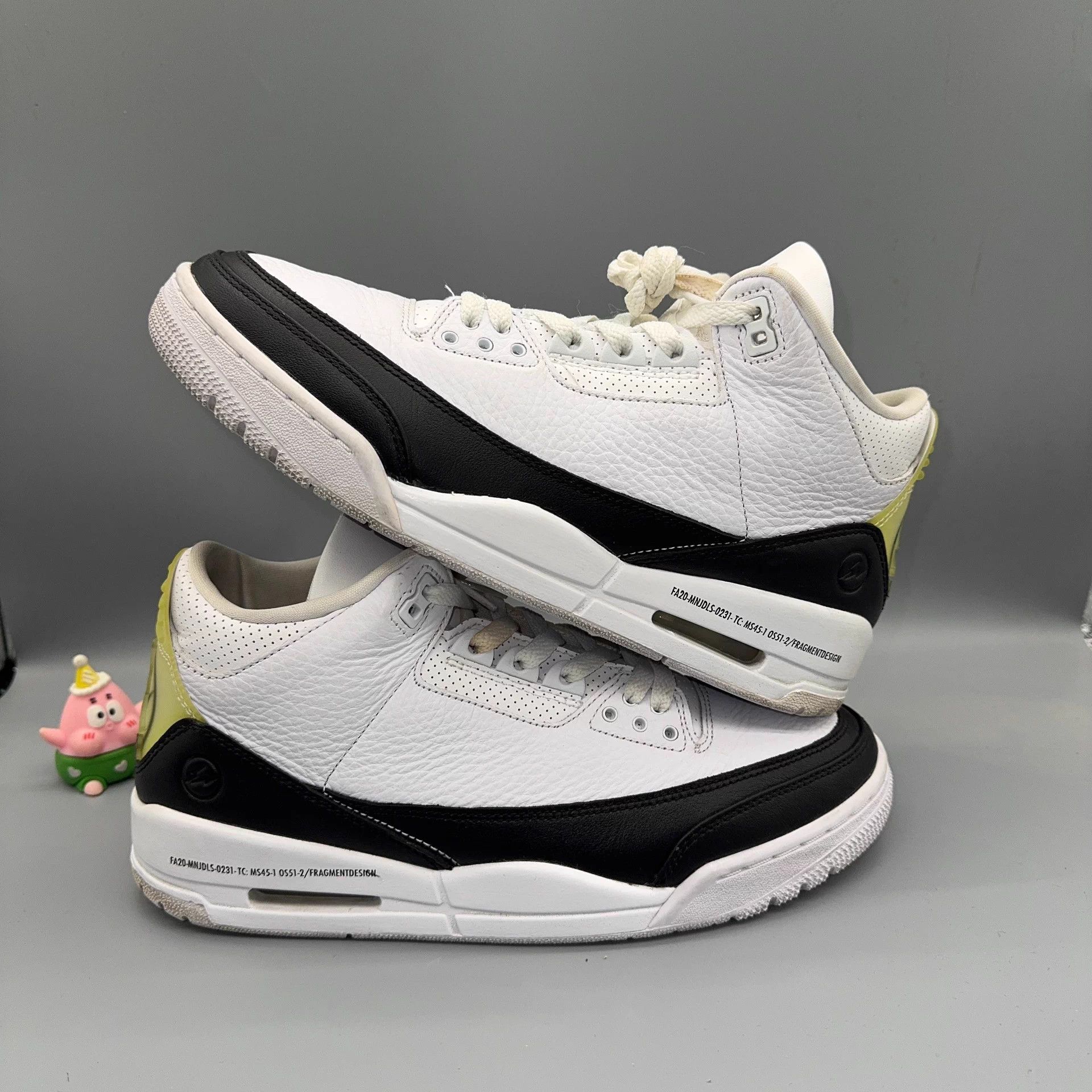 Nike Jordan AJ3 x Hiroshi Fujiwara Black/White 42.5 Size US 9.5 / EU 42-43 - 5 Thumbnail