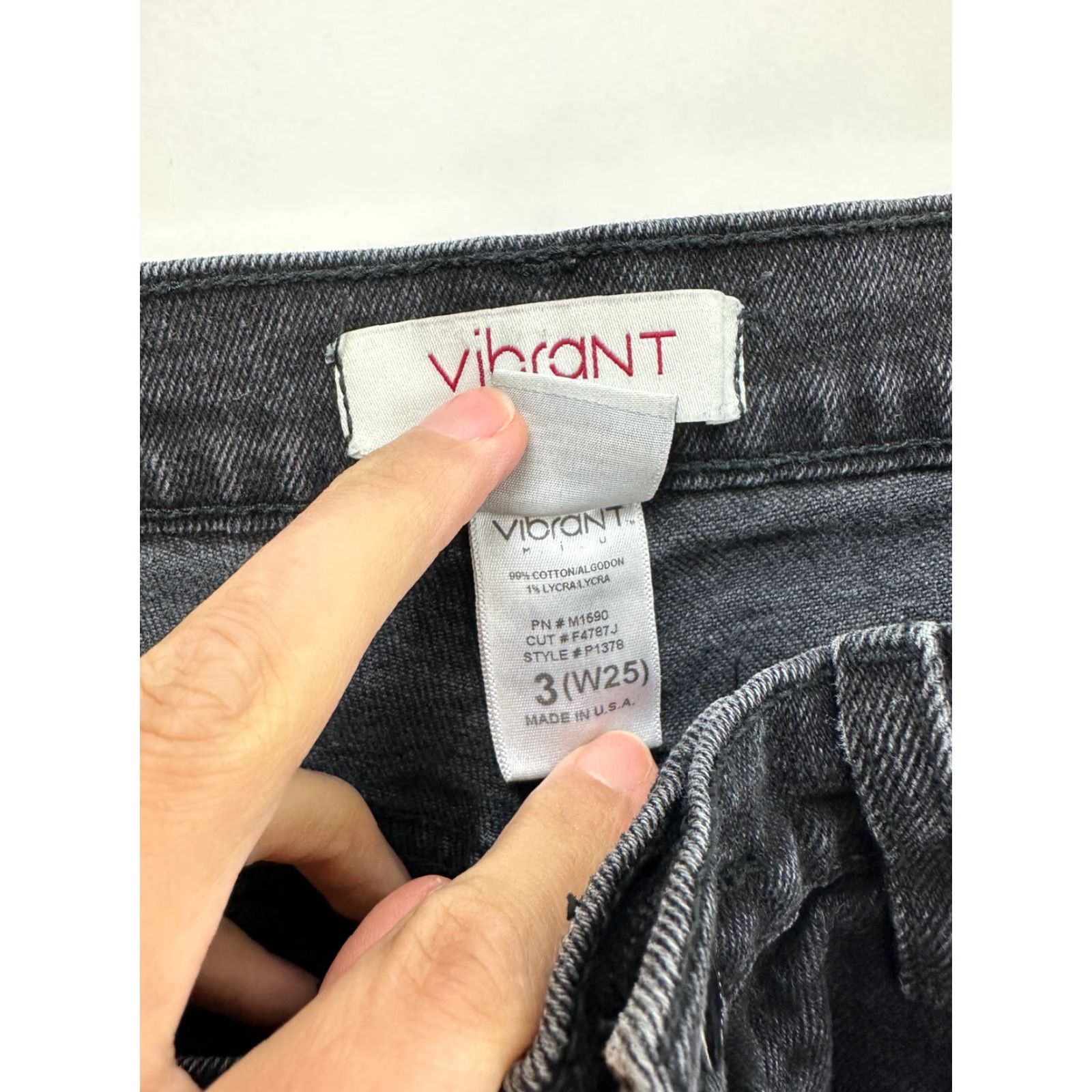 Vintage Vibrant MIU Jeans Women’s 3 Black Skinny Jeans Juniors Women Size 3 Black Size 26" / US 2 / IT 38 - 4 Thumbnail