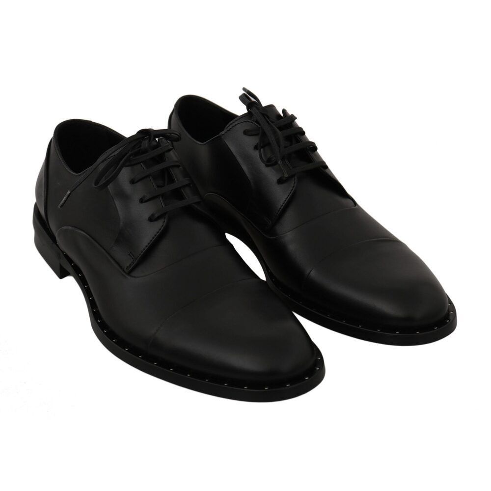 Dolce & Gabbana Dolce & Gabbana Sleek Black Leather Formal Dress Shoes Size US 6 / EU 39 - 3 Thumbnail