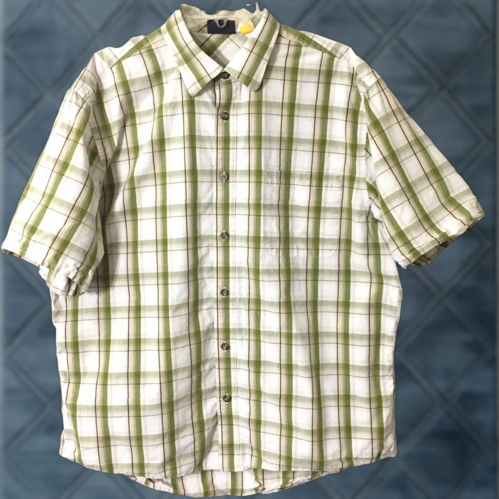 Vintage Cabela's Shirt Men XL Green Plaid Short Sleeve Button-Up Shirt Size US XL / EU 56 / 4 - 1 Thumbnail