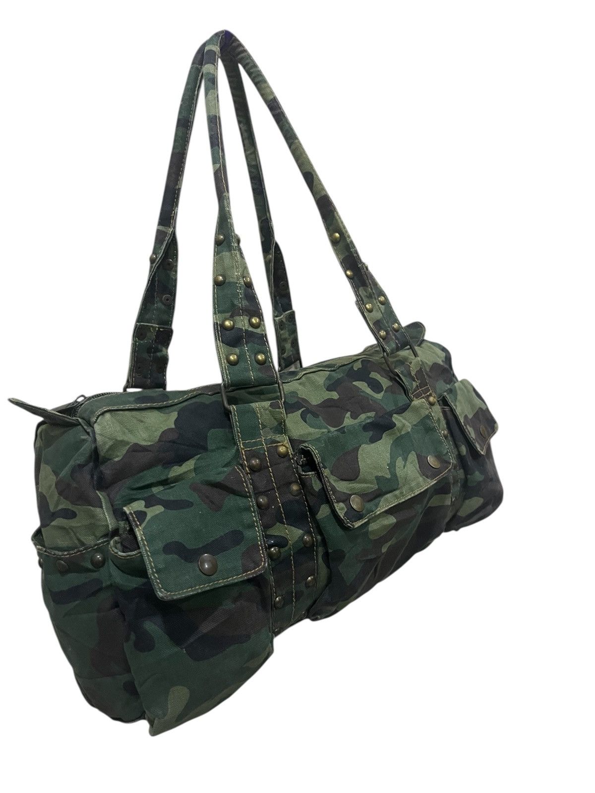 Japanese Brand vintage handle bag camo flag Size ONE SIZE - 4 Thumbnail