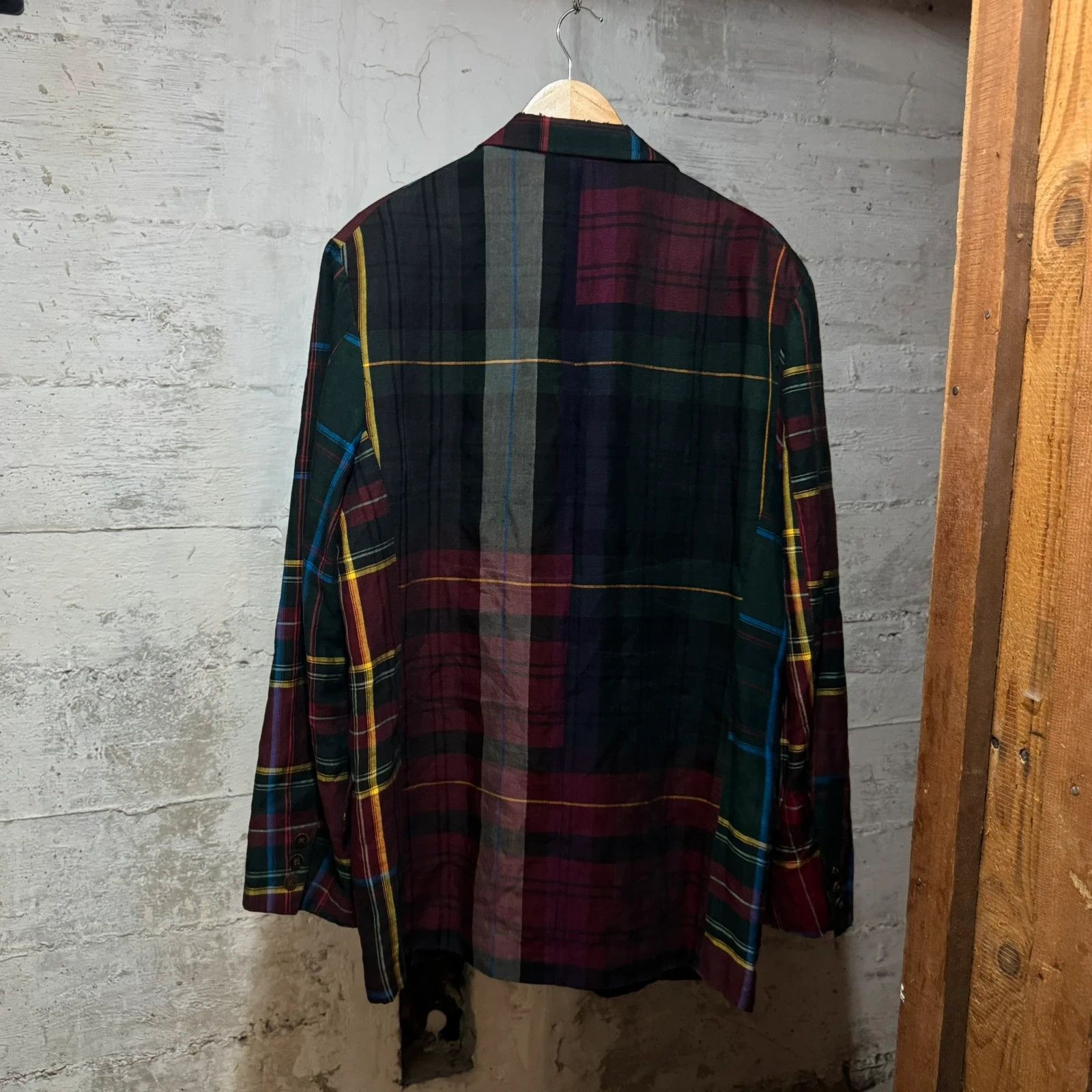 Yohji Yamamoto S/S 05 Yohji Yamamoto checked runway blazer Size 54R - 3 Thumbnail