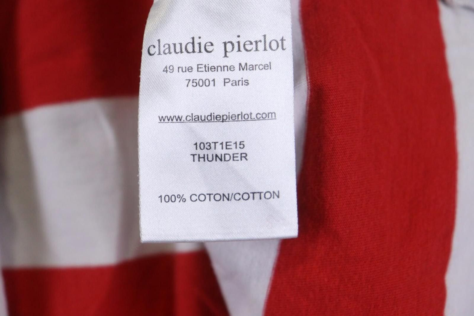 Designer CLAUDIE PIERLOT White Neck Pullover Blouse Top Size 2 Size XS / US 0-2 / IT 36-38 - 12 Thumbnail