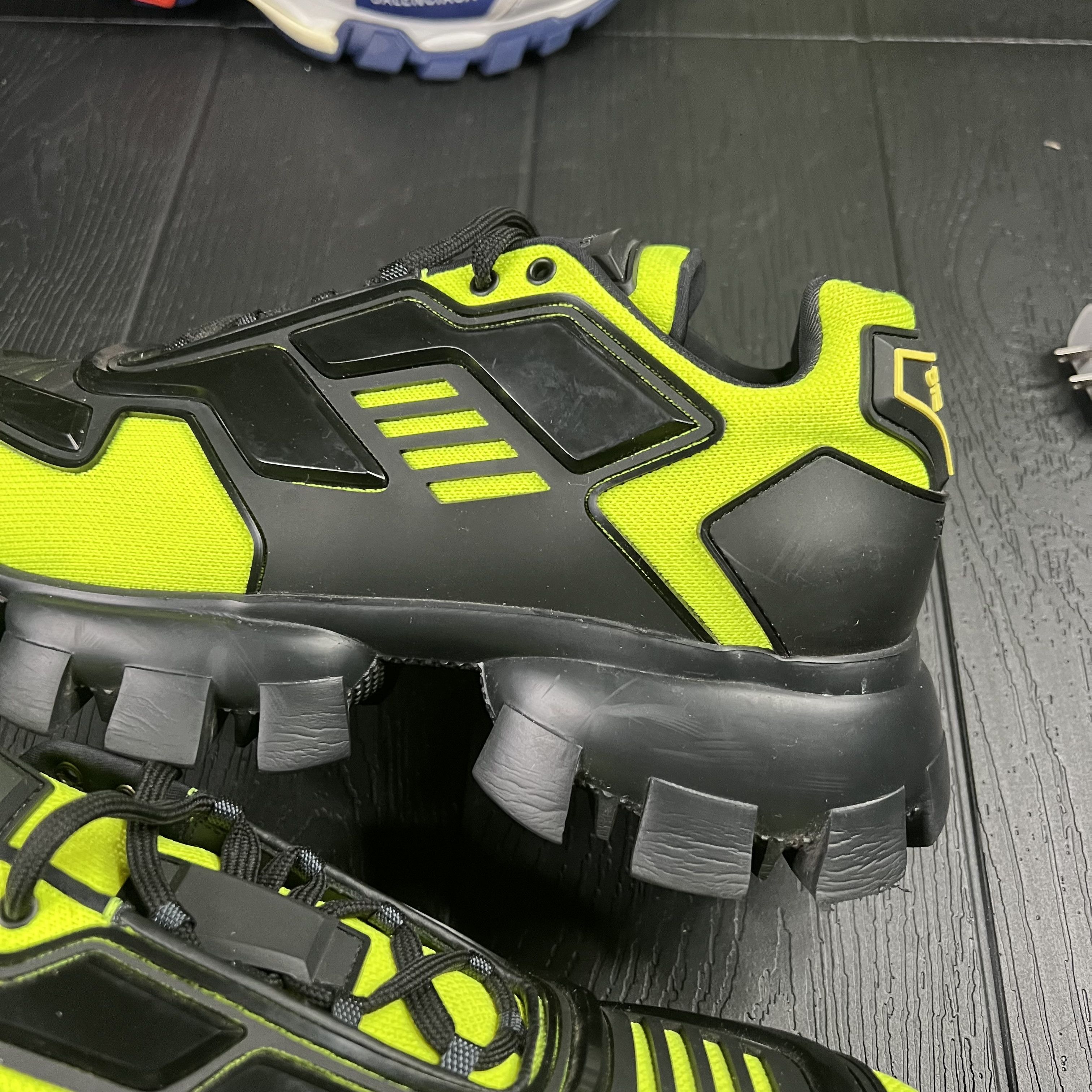 Prada Prada Cloudbust Thunder Black Neon Green Size US 10 / EU 43 - 6 Thumbnail