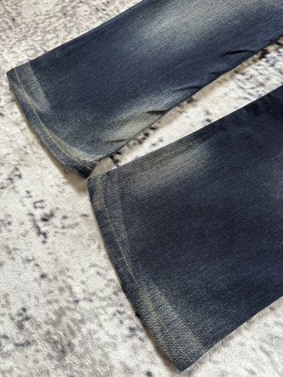 Nicole Club Nicole Club Japan Mud Wash Contrast Stitch Flare Jeans Rare Size US 29 - 20 Thumbnail