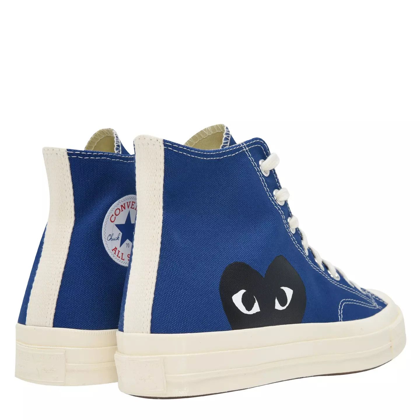 Comme des Garcons PLAY o1g2r1mq0426 Chuck Logo High Top Trainers in Blue Size US 10 / EU 43 - 5 Thumbnail
