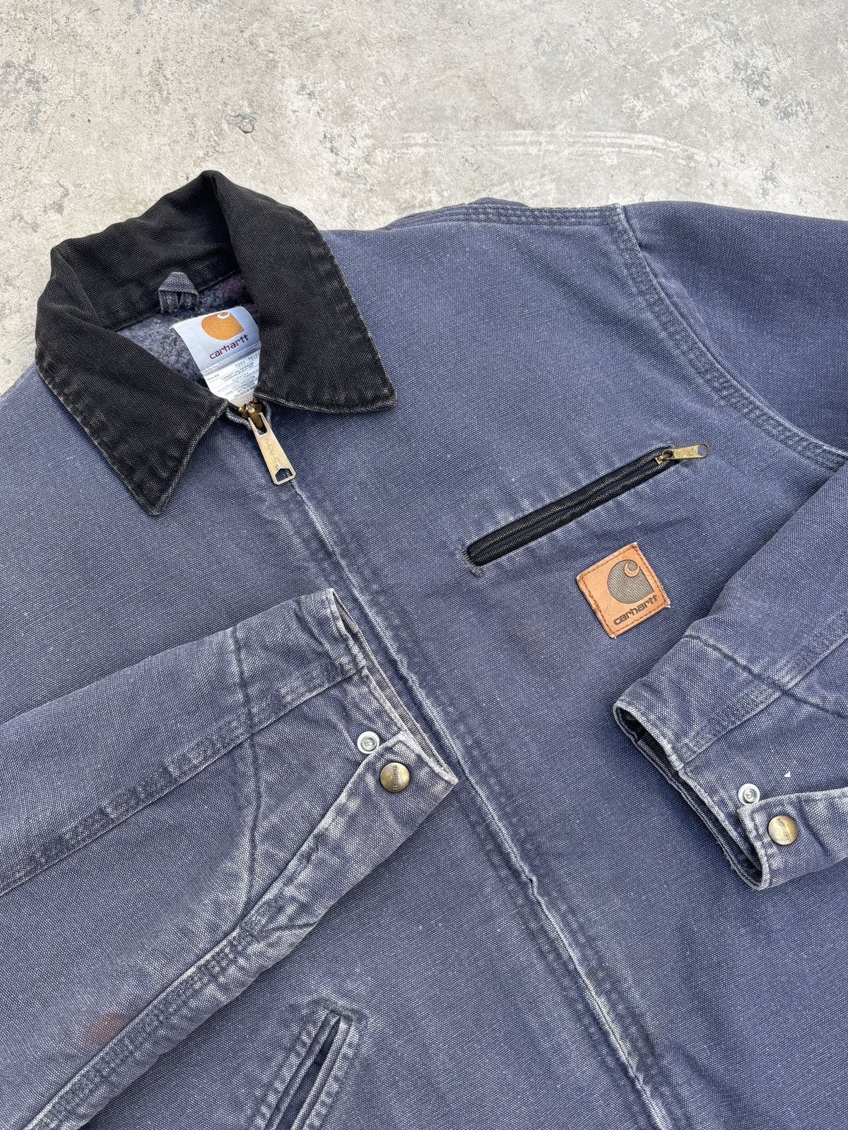 Carhartt ❌SOLD❌ VTG 2001 Petrol Blue Carhartt Detroit Jacket J64 PTL Size US M / EU 48-50 / 2 - 5 Thumbnail