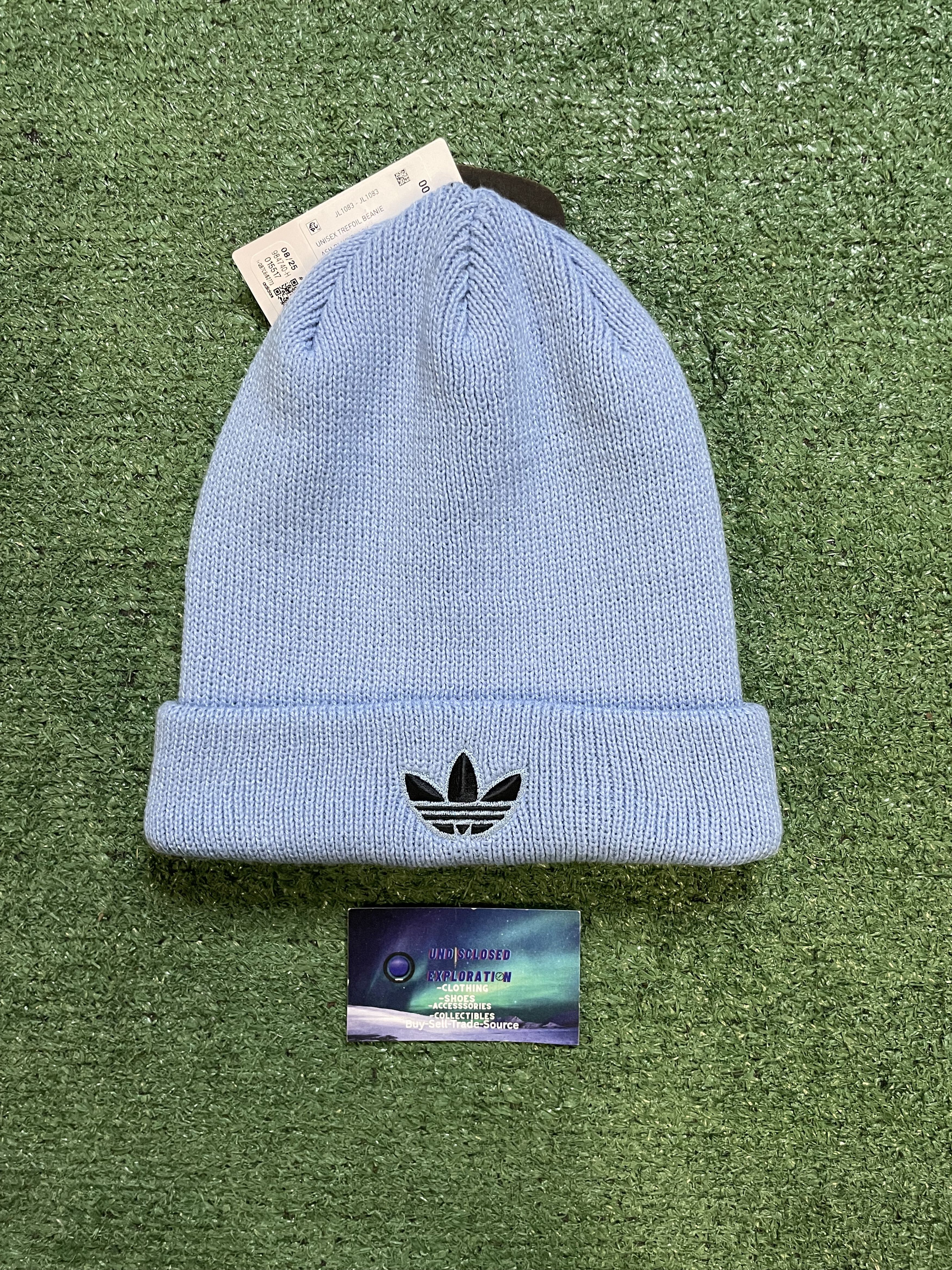 Adidas Adidas ash blue trefoil beanie Size ONE SIZE - 1 Thumbnail