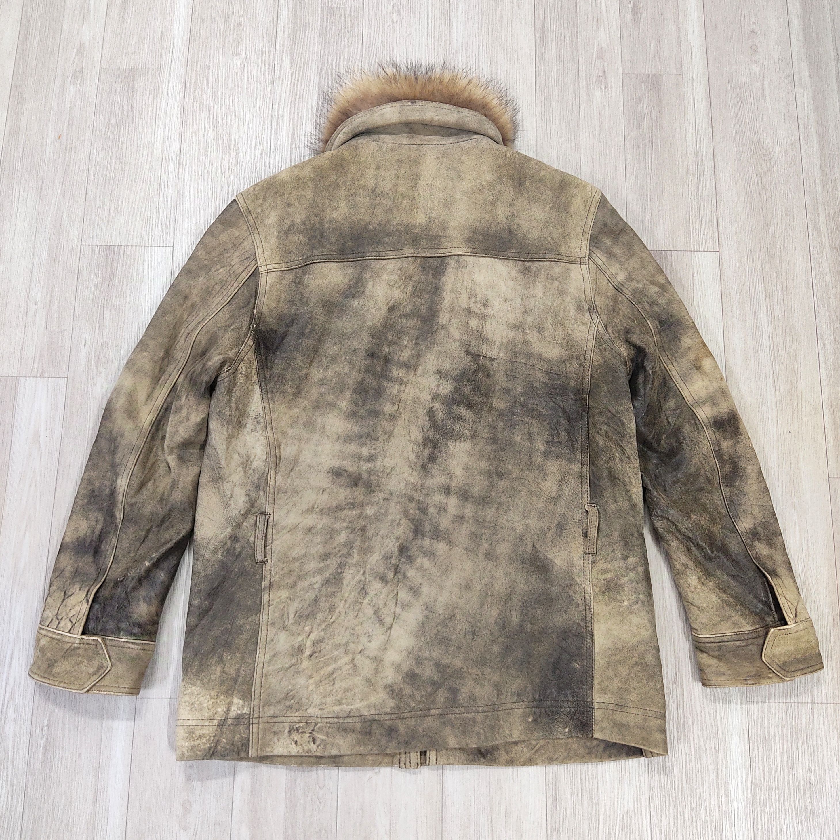 Genuine Leather WIND ARMOR Raccoon Fur Sheepskin Leather Jacket Size US M / EU 48-50 / 2 - 19 Thumbnail