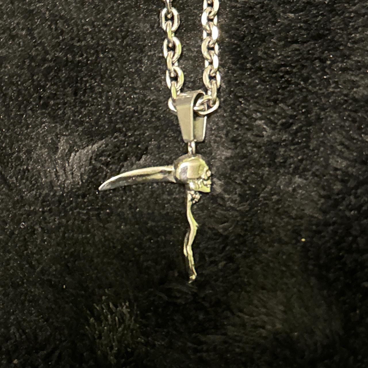 Jewelry hard jewelry "scythe" pendant w mini aries chain Size ONE SIZE - 2 Thumbnail