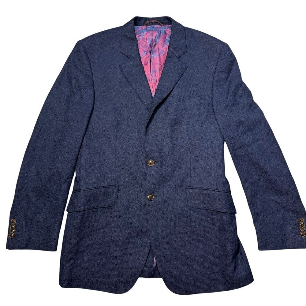 Other New Frank Rudolf Hamburg Blue 100% Wool Jacket Size 52 Size 52R - 1 Thumbnail