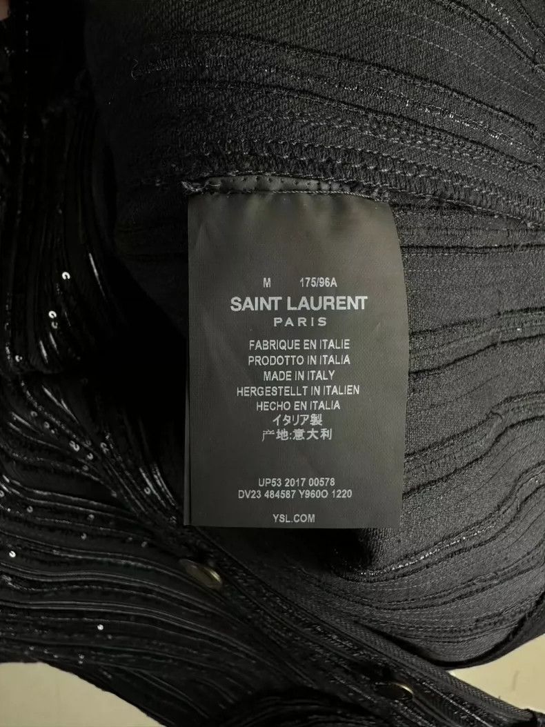 Saint Laurent Paris Saint Laurent SLP Sequin Denim Jacket- Size US M / EU 48-50 / 2 - 5 Thumbnail