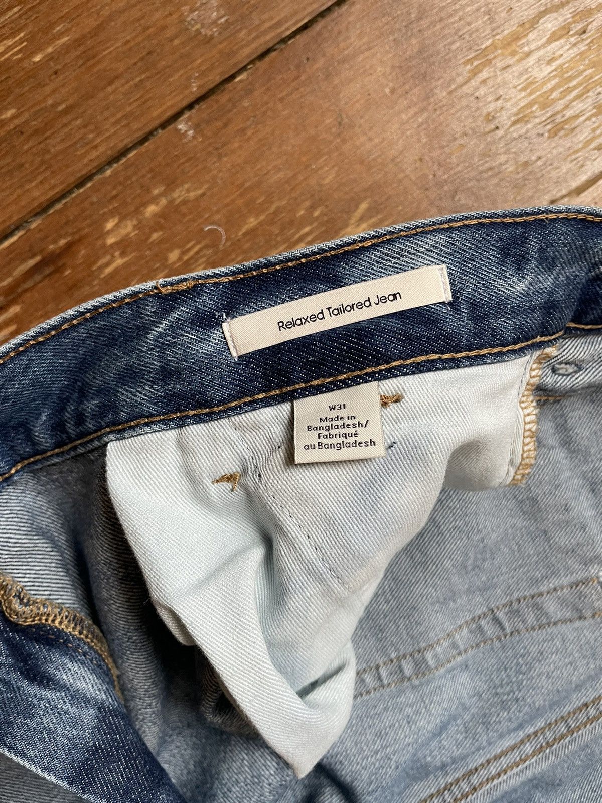 Calvin Klein Vintage Style Stone Wash Denim Jean Calvin Klein Baggy 29 Size US 31 - 4 Thumbnail