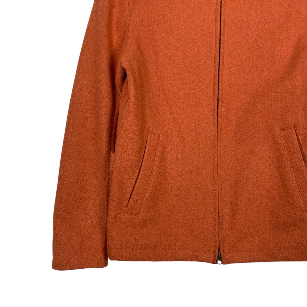 Japanese Brand SIMPLICITE PLUS Orange Wool Casual Jacket #2306-C103 Size US S / EU 44-46 / 1 - 3 Thumbnail