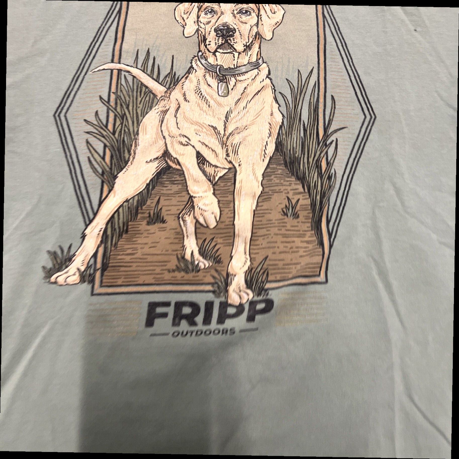 Doublet Fripp & Folly Shirt Adult Small Faded Green Double Sided Graphic Pocket Unisex Size US S / EU 44-46 / 1 - 2 Thumbnail
