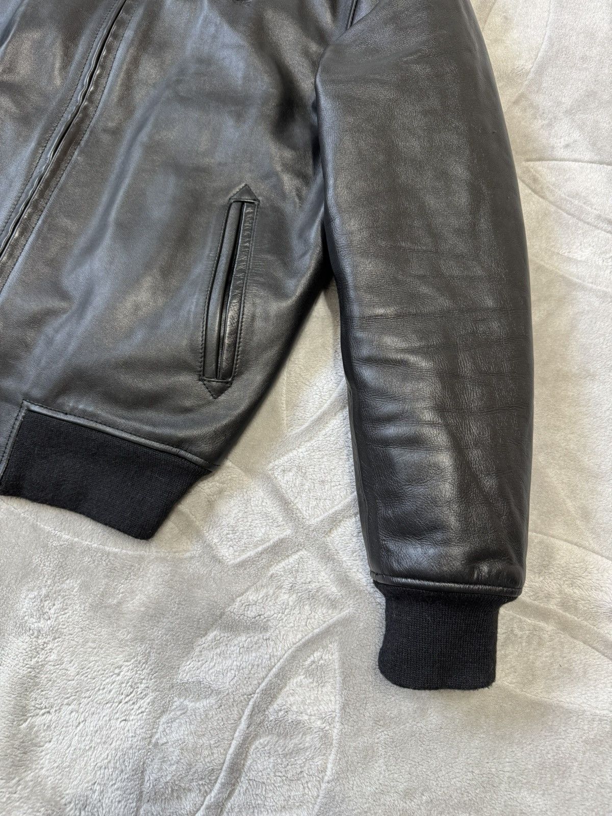 Schott Schott N.Y.C usa LC5100RIB Leather Jacket Bomber size M Size US M / EU 48-50 / 2 - 4 Thumbnail
