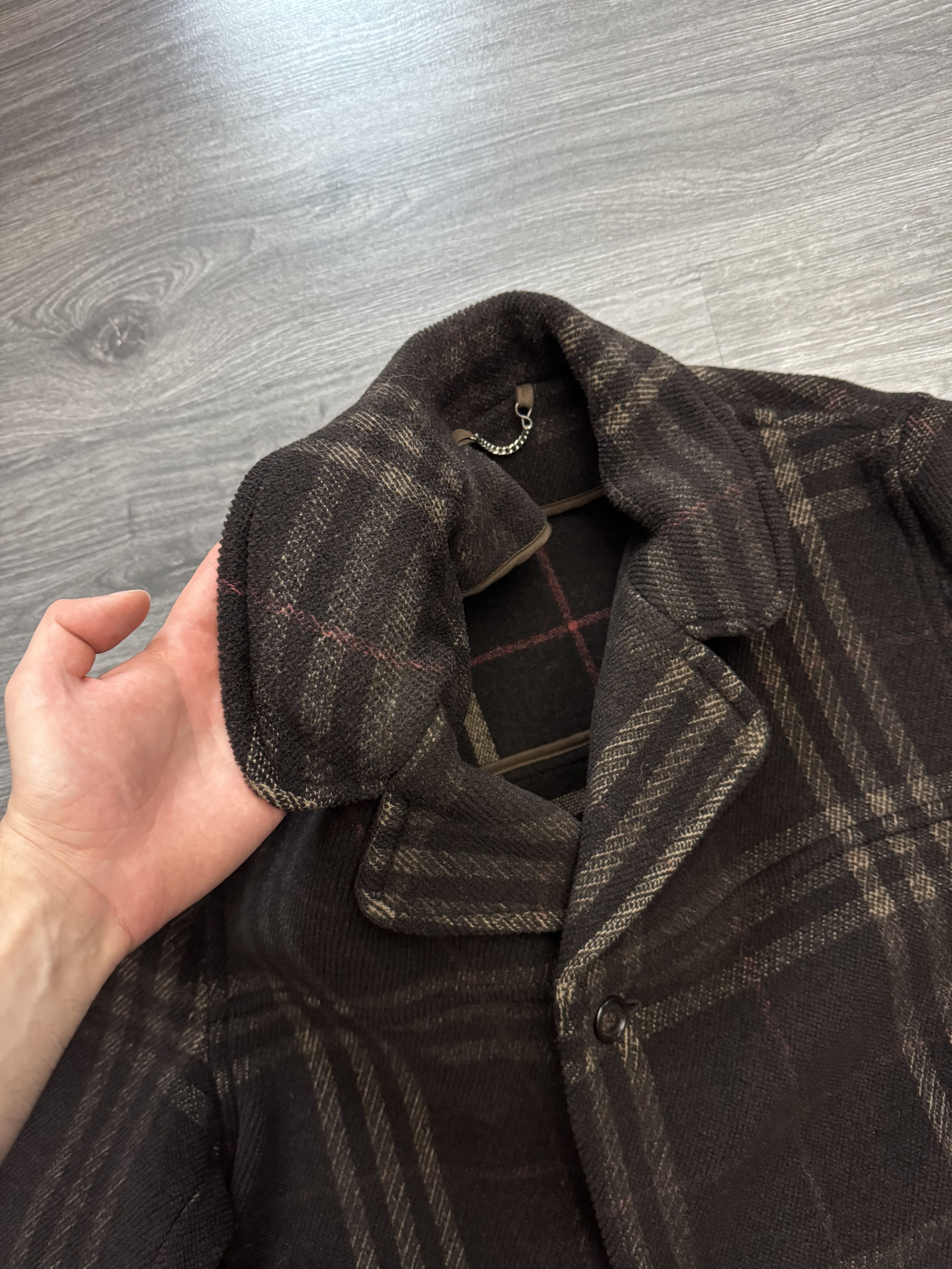 Burberry Vintage Burberry Brown Nova Check Wool Coat Size US L / EU 52-54 / 3 - 13 Thumbnail