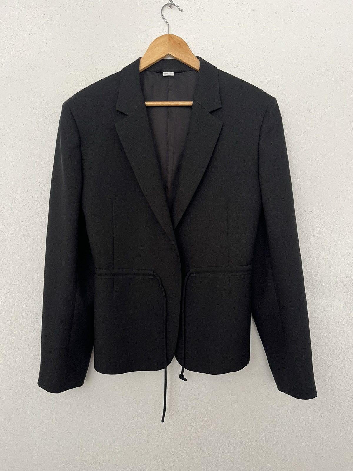 Random Identities Random Identities Black Drawstring Blazer / Suit jacket Size 52S - 1 Thumbnail