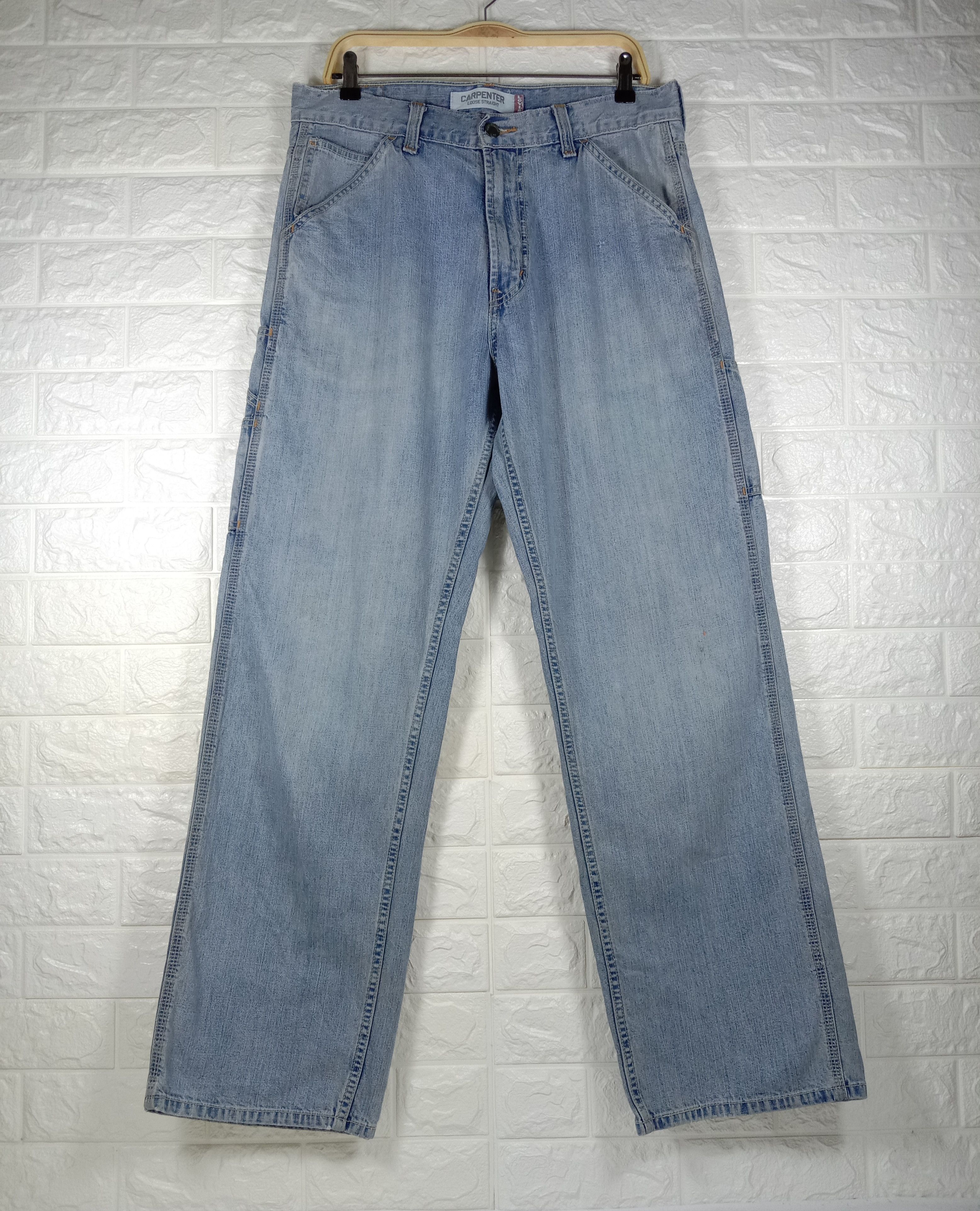 Levi's Vintage Levi's Carpenter Light Wash Loose Straight Jeans Size US 33 - 1 Thumbnail